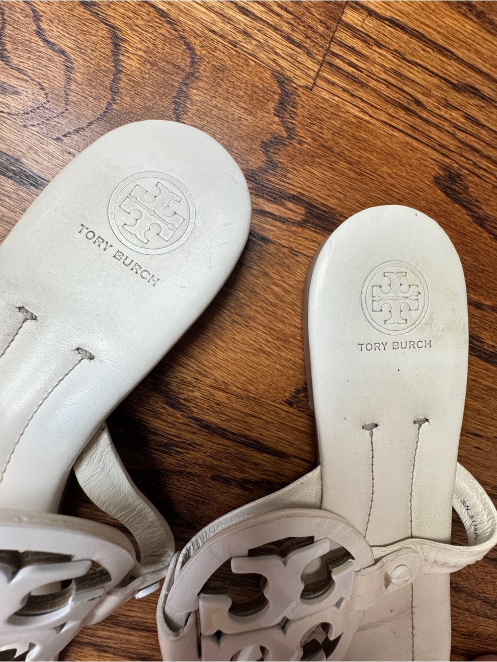 Tory Burch Miller Thong Sandal Women’s 8 White - Picture 4 of 7